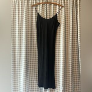 Vintage DKNY Black Silk Slip Dress